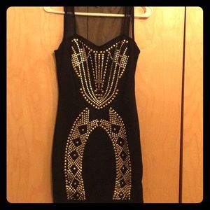 Charlotte Russe Black bodycon medium dress
